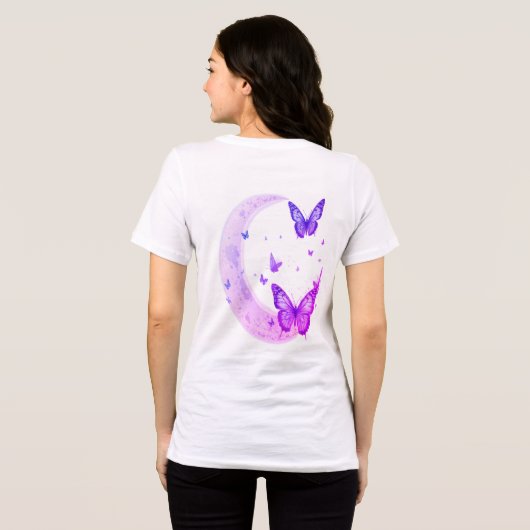 Cosmic Goddess T-shirt voor vrouwen - Lunar Dream (Achterkant volledig)