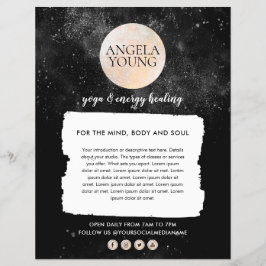 Cosmic Gold Moon Yoga, Life Coach, astroloog Flyer