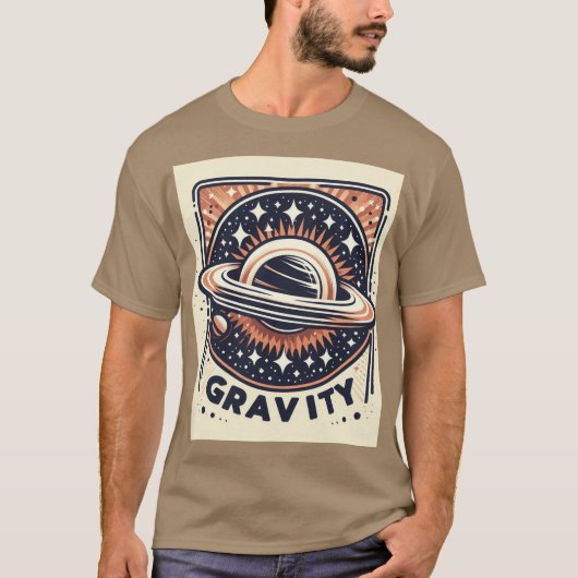 Cosmic Gravity Emblem-T-shirt T-shirt (Voorkant)