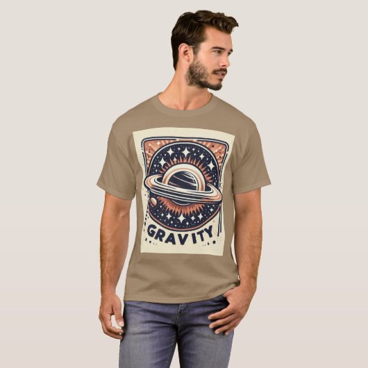 Cosmic Gravity Emblem-T-shirt T-shirt (Voorkant volledig)