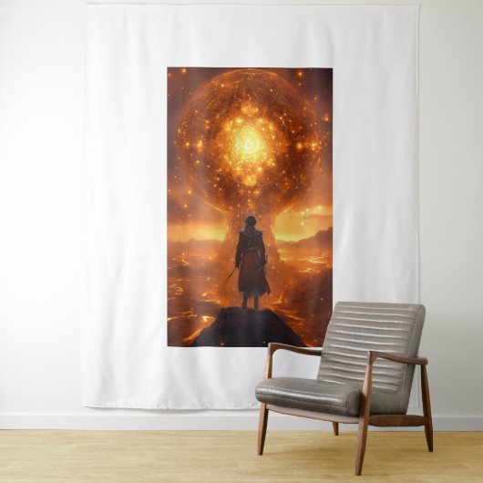 Cosmic Gravity T-shirt ontwerp Wandkleed (In situ)