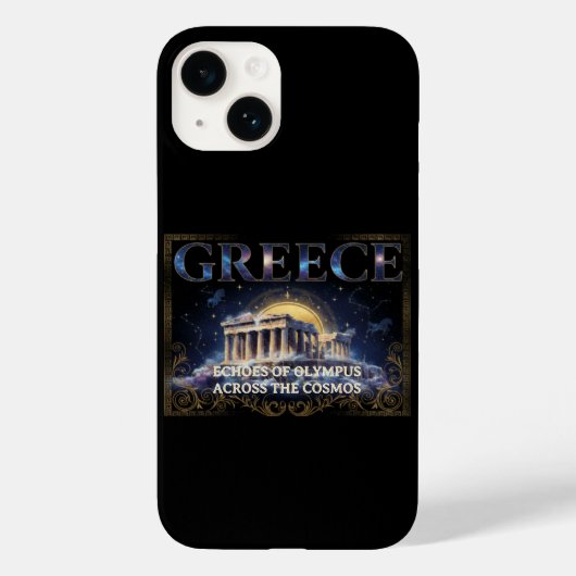 Cosmic Greece Ancient Temple Celestial Art Case-Mate iPhone Case (Achterkant)