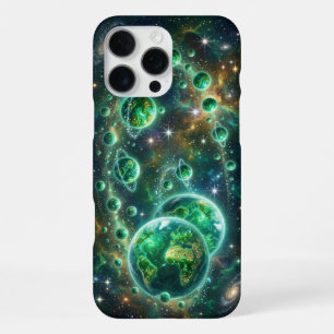 Cosmic Green Earth Galaxy iPhone 16 Pro Max Hoesje