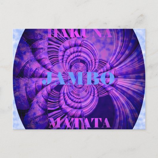 Cosmic Hakuna Art Print Briefkaart (Voorkant)
