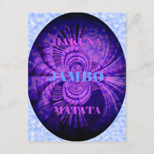 Cosmic Hakuna Art Print Briefkaart