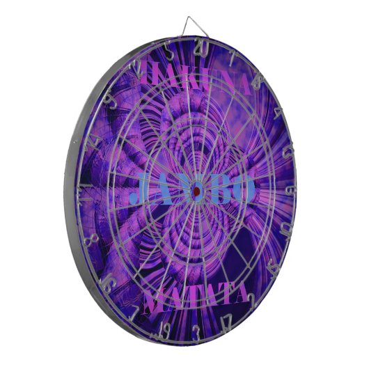 Cosmic Hakuna Art Print Dartbord (Voorkant Links)