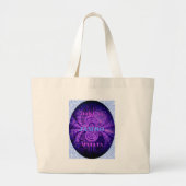 Cosmic Hakuna Art Print Grote Tote Bag (Voorkant)