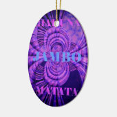 Cosmic Hakuna Art Print Keramisch Ornament (Links)