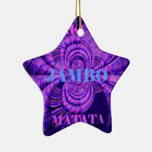 Cosmic Hakuna Art Print Keramisch Ornament (Rechts)