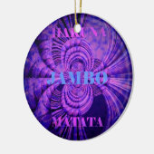 Cosmic Hakuna Art Print Keramisch Ornament (Links)