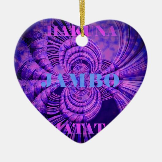 Cosmic Hakuna Art Print Keramisch Ornament (Voorkant)