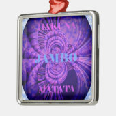 Cosmic Hakuna Art Print Metalen Ornament (Links)