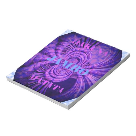 Cosmic Hakuna Art Print Notitieblok (Linkerzijde)