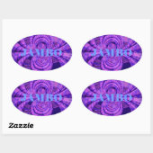 Cosmic Hakuna Art Print Ovale Sticker (Vel)