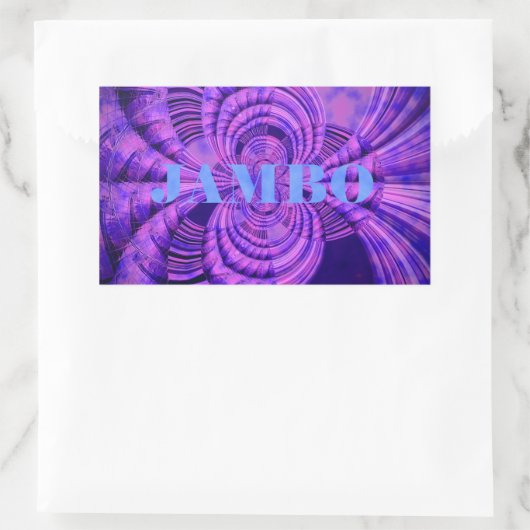 Cosmic Hakuna Art Print Rechthoekige Sticker (Tas)