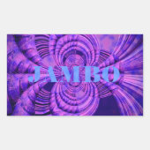 Cosmic Hakuna Art Print Rechthoekige Sticker (Voorkant)