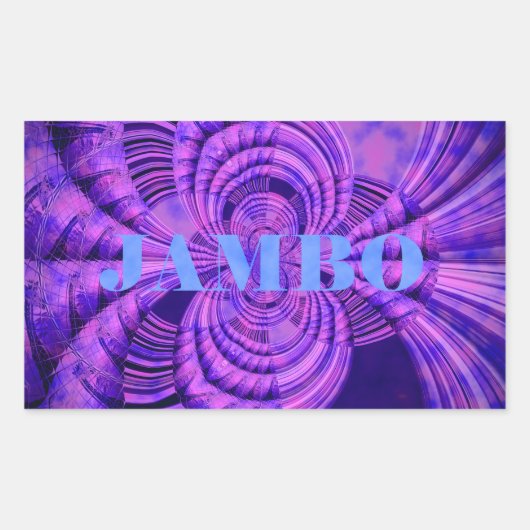 Cosmic Hakuna Art Print Rechthoekige Sticker (Voorkant)