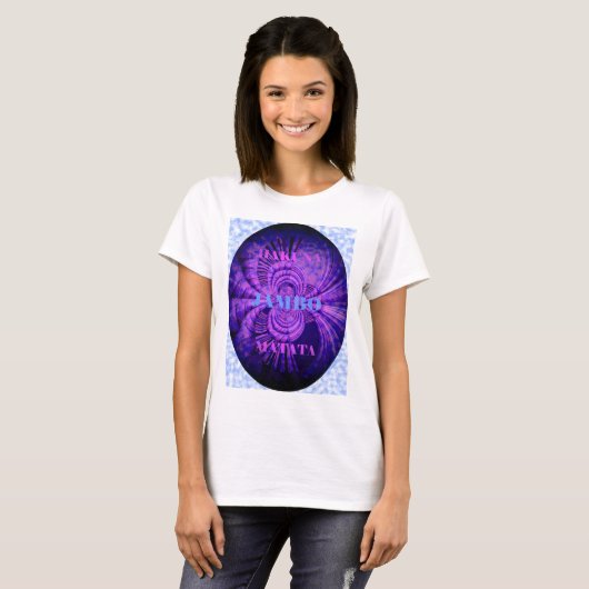 Cosmic Hakuna Art Print T-shirt (Voorkant volledig)