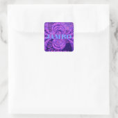 Cosmic Hakuna Art Print Vierkante Sticker (Tas)