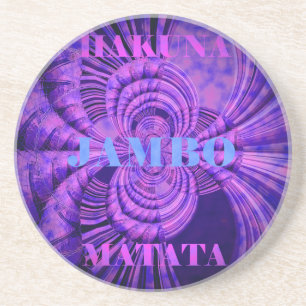 Cosmic Hakuna Art Print Zandsteen Onderzetter