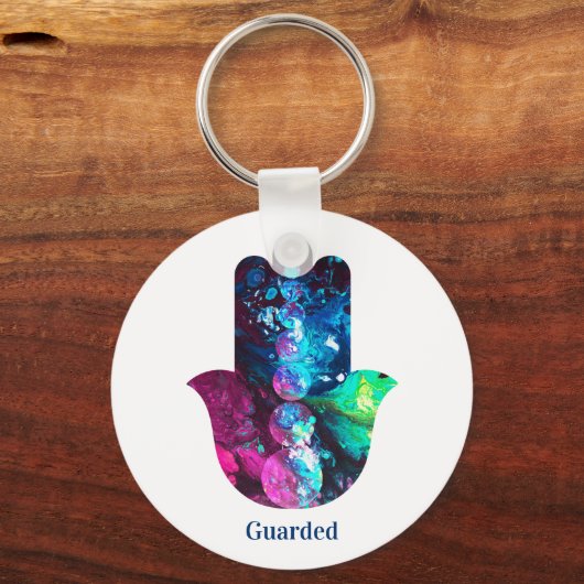 Cosmic Hamsa Sleutelhanger (Voorkant)