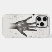 Cosmic Hand in Starry Galaxy – Surreal Spiritual S iPhone Hoesje (Achterkant horizontaal)
