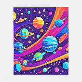 Cosmic Harmony Art Fleece Deken (Voorkant)