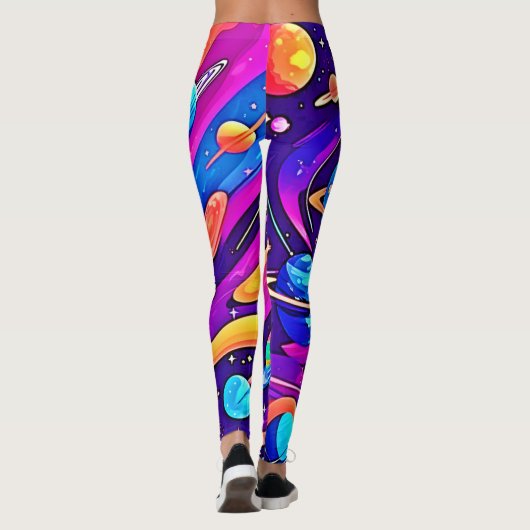 Cosmic Harmony Art Leggings (Achterkant)