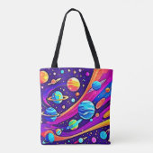 Cosmic Harmony Art Tote Bag (Achterkant)