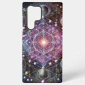 Cosmic Harmony: Een Geometrie Panorama Samsung Galaxy Hoesje (Achterkant)