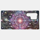 Cosmic Harmony: Een Geometrie Panorama Samsung Galaxy Hoesje (Achterkant horizontaal)