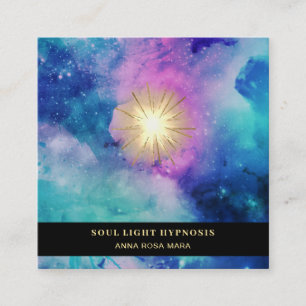 *~* Cosmic Healing Universe Stars Energy Sun Burst Vierkante Visitekaartje