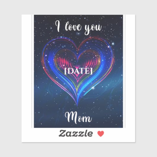 Cosmic Heart 2026 / Corazón Galaxia 2026 Sticker (Vel)