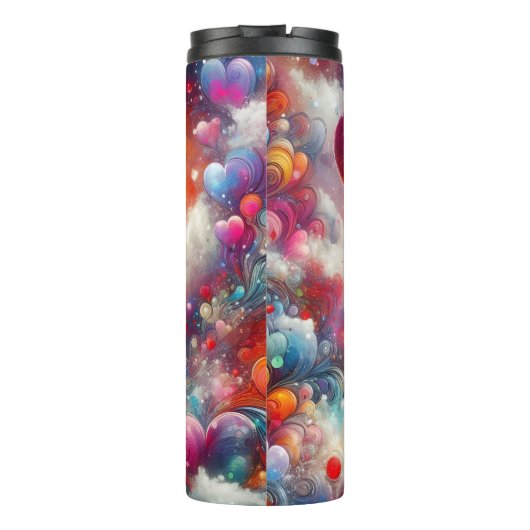 Cosmic Heart Balloon Galaxy Thermosbeker (Achterkant)