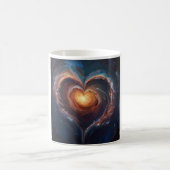 Cosmic Heart Galaxy Love Art – Universe Romance Koffiemok (Center)