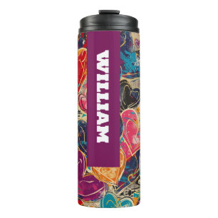 Cosmic Heart Graffiti Liefde Thermische Tumbler Thermosbeker