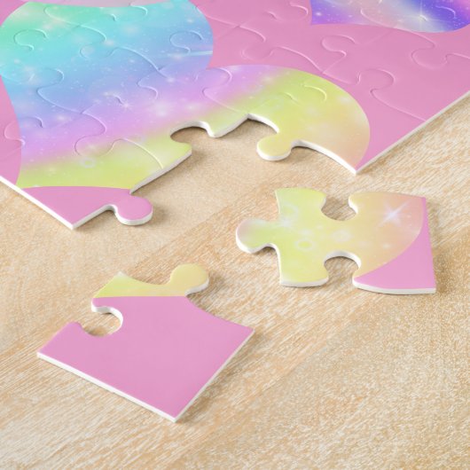 Cosmic Hearts Puzzle Legpuzzel (Zijkant)