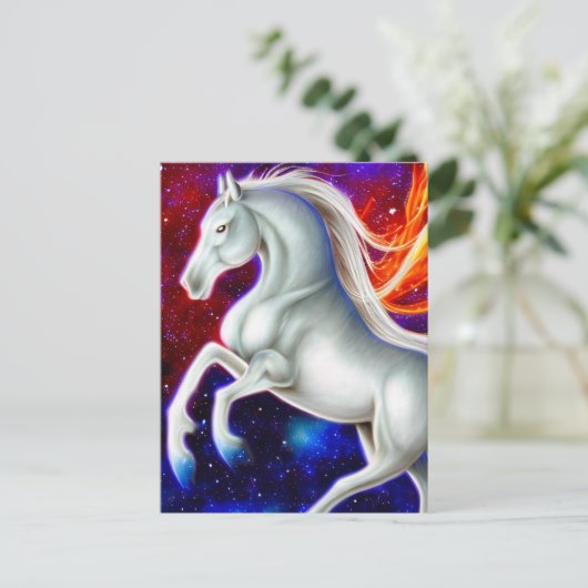 Cosmic Horse Briefkaart (Staand voorkant)