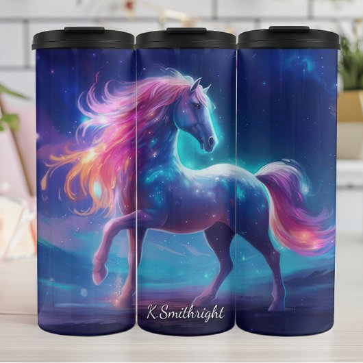 Cosmic Horse Galaxy Mane Stars Thermosbeker