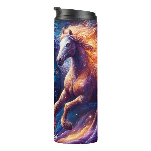 Cosmic Horses Galaxy Star Gallop Thermosbeker (Geroteerd rechts)
