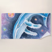 Cosmic Humpback-Waterverf Strandlaken (Voorkant)