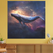 Cosmic Humpback Whale Canvas Afdruk (Insitu (Woonkamer))