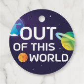 Cosmic Illustration uit deze World Outer Space Bedankjes Labels (Achterkant)