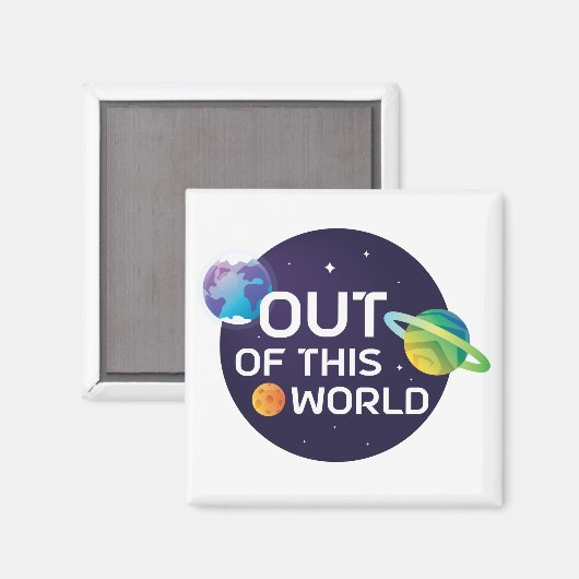 Cosmic Illustration uit deze World Outer Space Magneet (Voorkant / Achterkant)