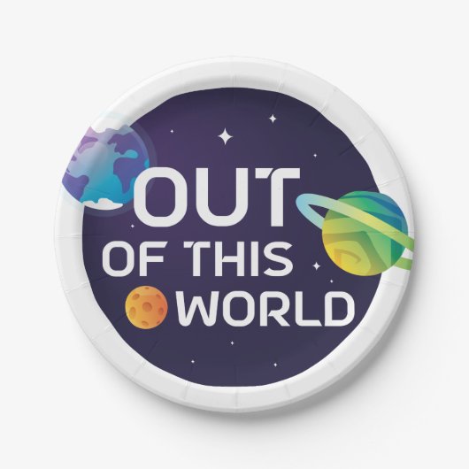 Cosmic Illustration uit deze World Outer Space Papieren Bordje (Voorkant)