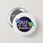 Cosmic Illustration uit deze World Outer Space Ronde Button 5,7 Cm (Voorkant /achterkant)