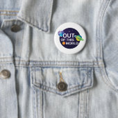 Cosmic Illustration uit deze World Outer Space Ronde Button 5,7 Cm (In situ)