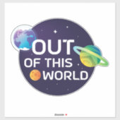Cosmic Illustration uit deze World Outer Space Sticker (Vel)