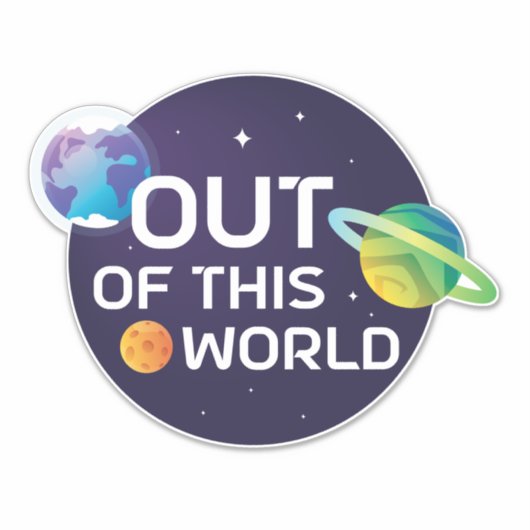 Cosmic Illustration uit deze World Outer Space Sticker (Voorkant)