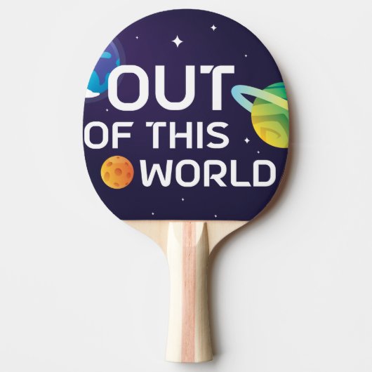 Cosmic Illustration uit deze World Outer Space Tafeltennisbatje (Voorkant)